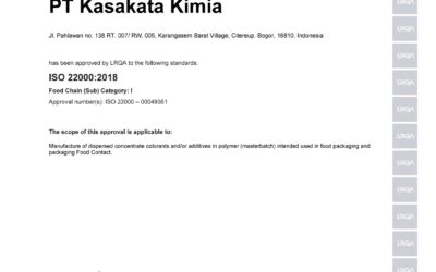 Kasakata Achieves ISO 22000:2018 Certification as an International Standard for Food Safety Management Systems